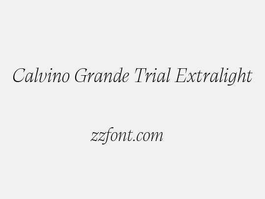 Calvino Grande Trial Extralight