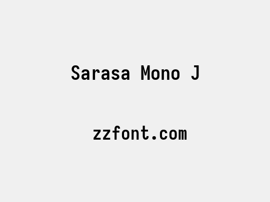Sarasa Mono J