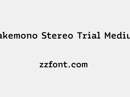 Bakemono Stereo Trial Medium