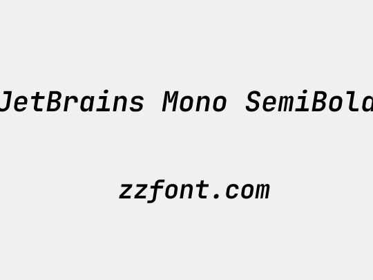 JetBrains Mono SemiBold