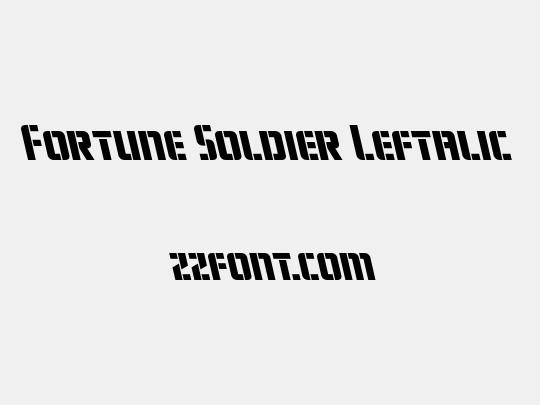Fortune Soldier Leftalic