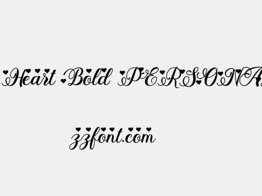 Stayola Heart Bold PERSONAL USE