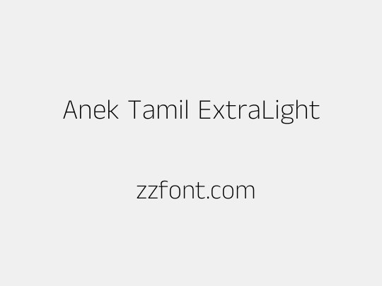 Anek Tamil ExtraLight