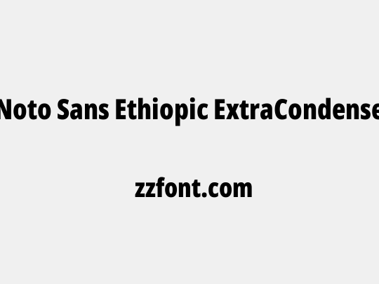 Noto Sans Ethiopic ExtraCondensed Black