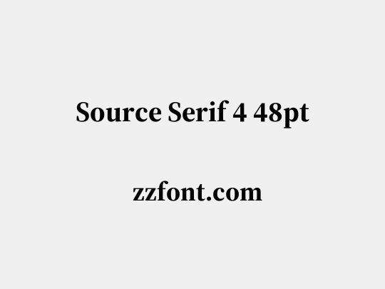 Source Serif 4 48pt