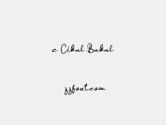 c Cikal Bakal