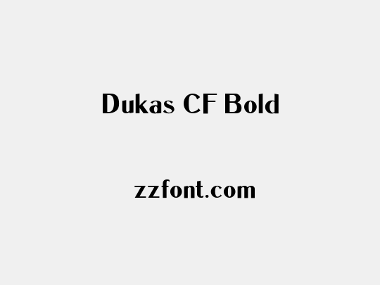 Dukas CF Bold