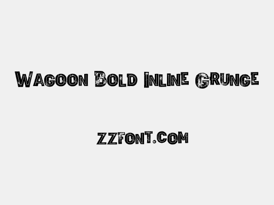 Wagoon Bold Inline Grunge