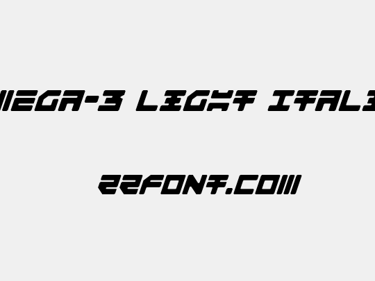 Omega-3 Light Italic