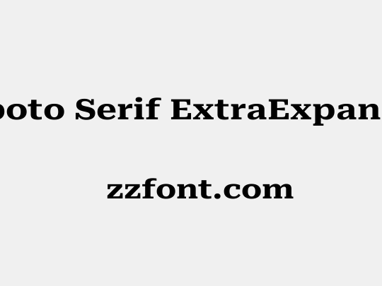 Roboto Serif ExtraExpanded