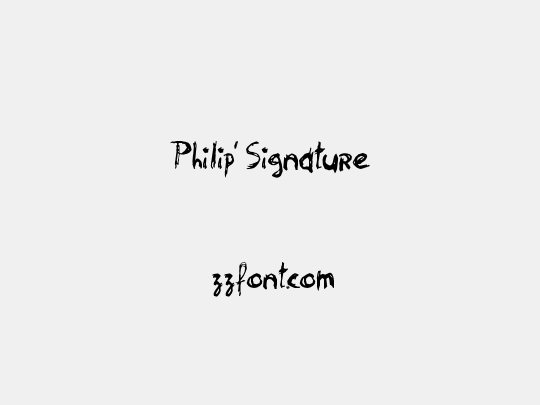 Philip' Signature