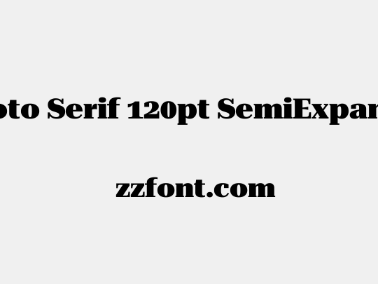 Roboto Serif 120pt SemiExpanded Black