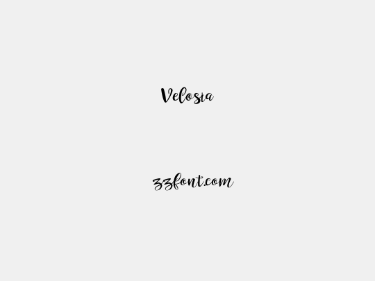 Velosia
