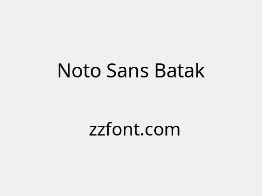 Noto Sans Batak
