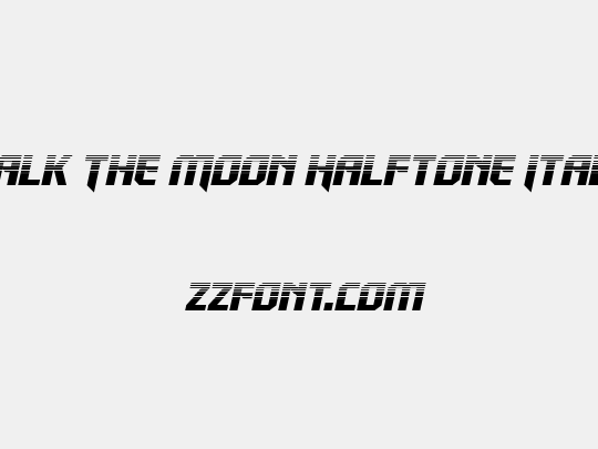 Walk The Moon Halftone Italic