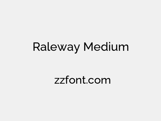 Raleway Medium