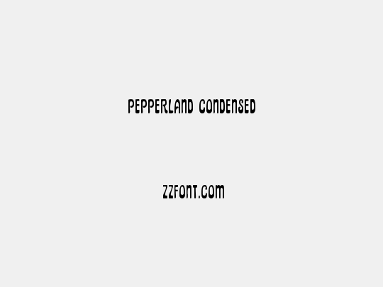 Pepperland Condensed