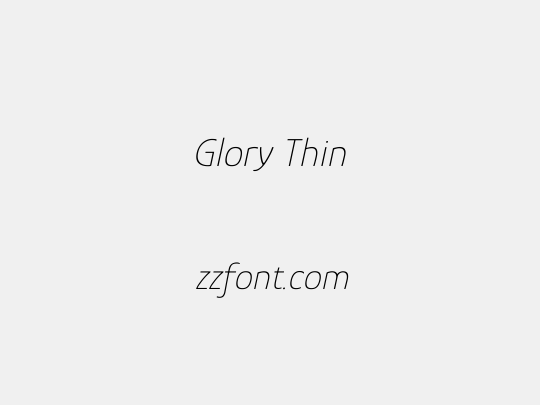 Glory Thin
