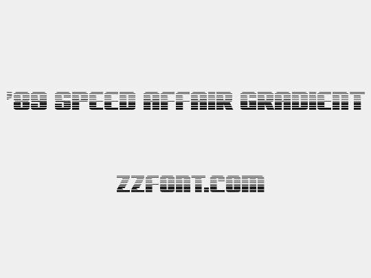 '89 Speed Affair Gradient
