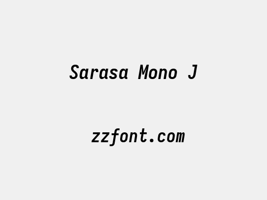 Sarasa Mono J