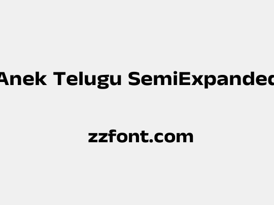 Anek Telugu SemiExpanded