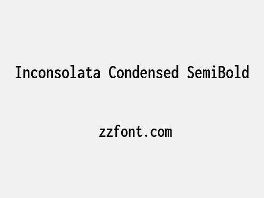 Inconsolata Condensed SemiBold