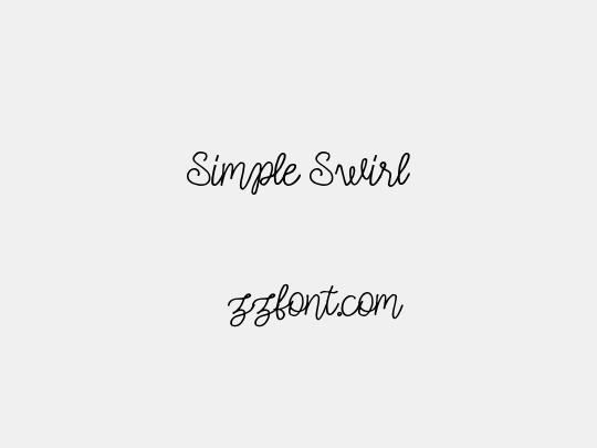 Simple Swirl