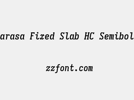 Sarasa Fixed Slab HC Semibold
