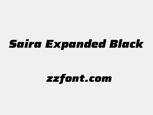 Saira Expanded Black