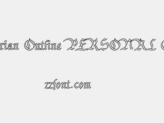 Bavarian Outline PERSONAL Outline