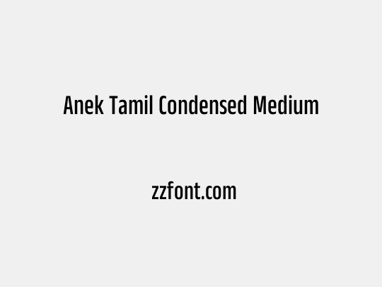 Anek Tamil Condensed Medium