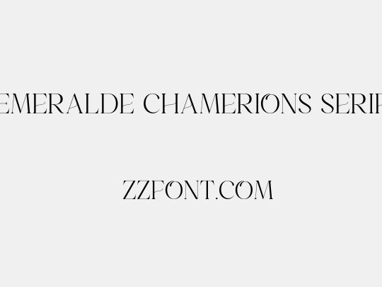 Emeralde Chamerions Serif
