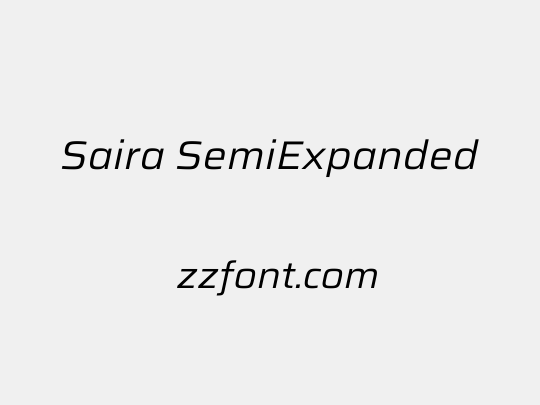 Saira SemiExpanded