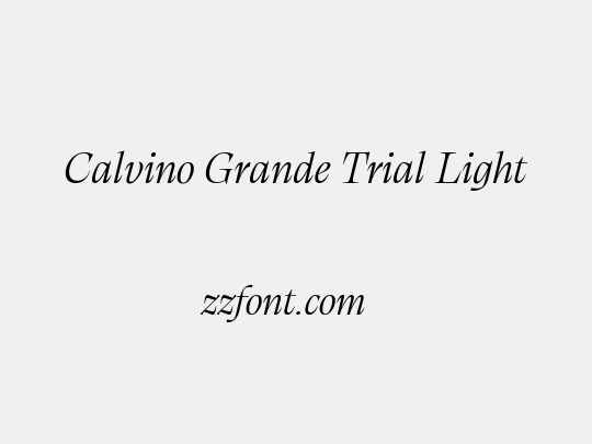 Calvino Grande Trial Light
