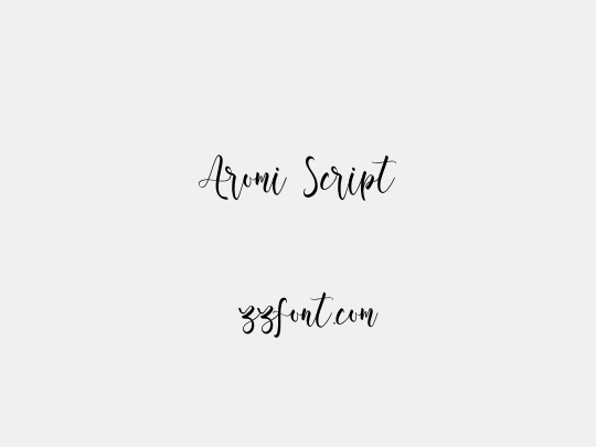 Aromi Script