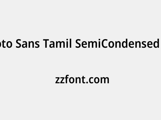 Noto Sans Tamil SemiCondensed SemiBold