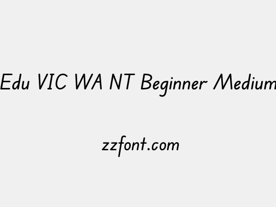 Edu VIC WA NT Beginner Medium