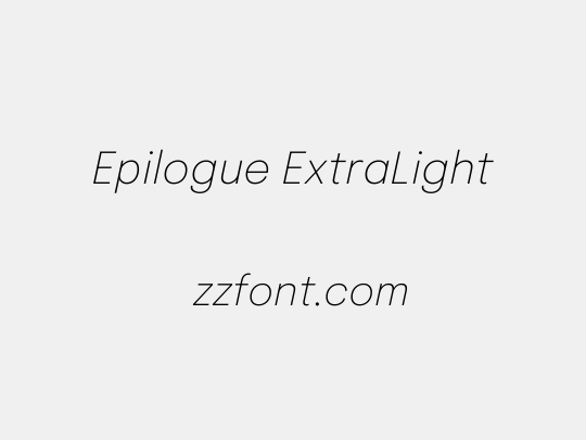Epilogue ExtraLight