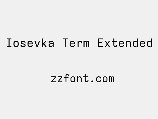 Iosevka Term Extended
