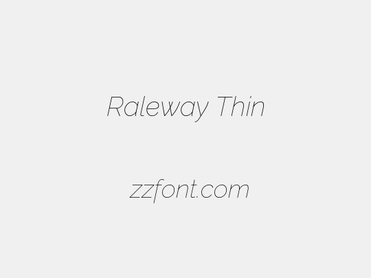 Raleway Thin
