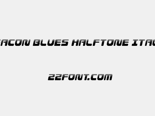 Deacon Blues Halftone Italic