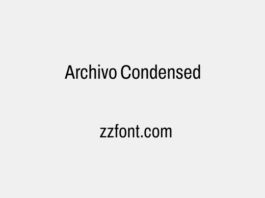 Archivo Condensed