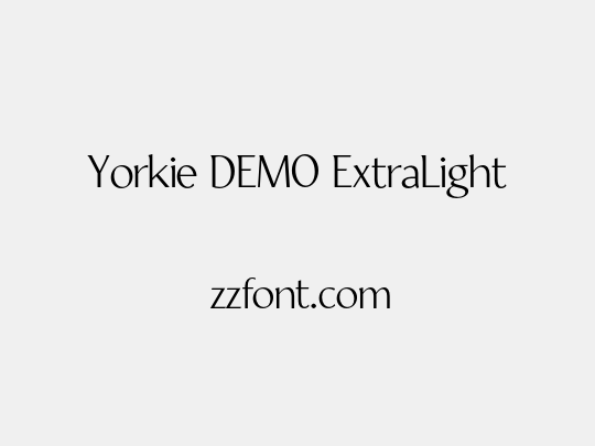 Yorkie DEMO ExtraLight