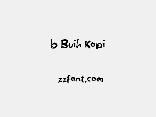 b Buih Kopi