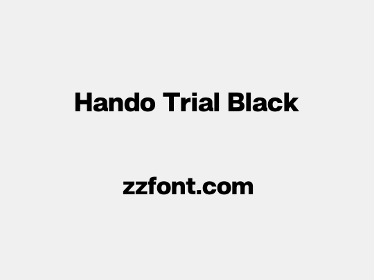 Hando Trial Black