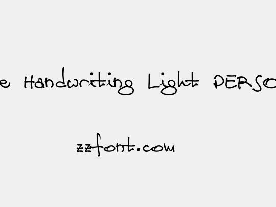 Jamie Handwriting Light PERSONAL USE
