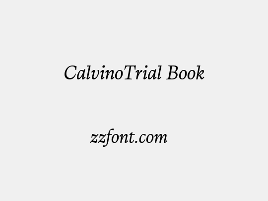 CalvinoTrial Book