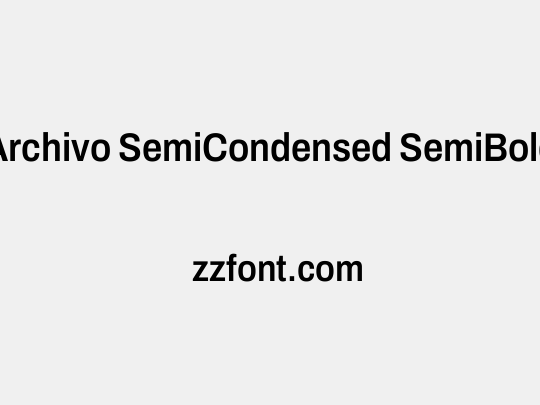 Archivo SemiCondensed SemiBold