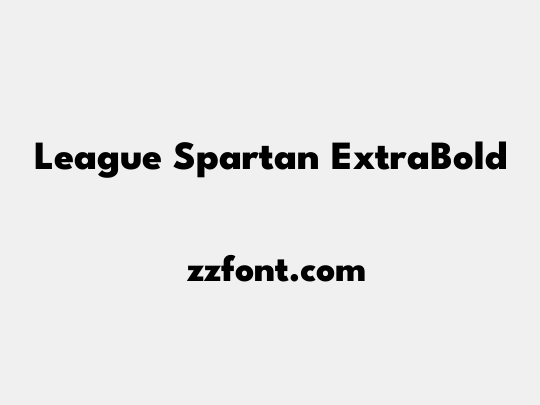 League Spartan ExtraBold