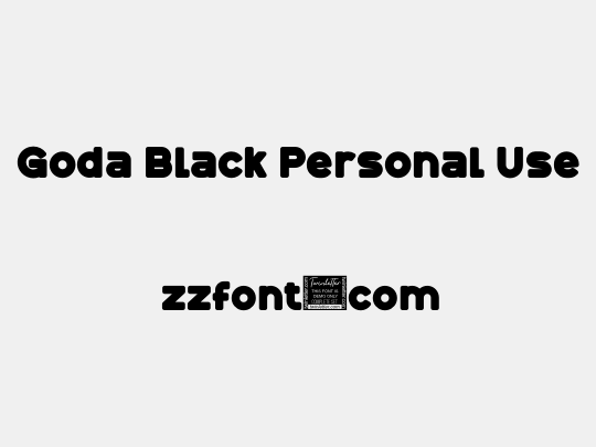 Goda Black Personal Use